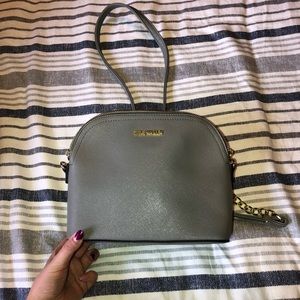 Steve Madden light gray cross body small purse
